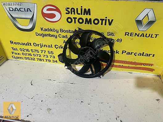 Orjinal Çıkma Renault Fluence Fan Motoru Komple Seti