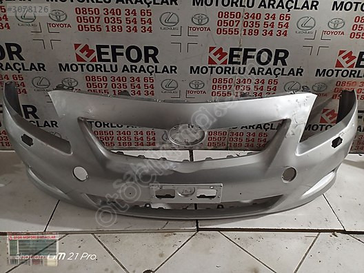 TOYOTA COROLLA ÖN TAMPON ÇIKMA ORİJİNAL PARÇA 2007-2010