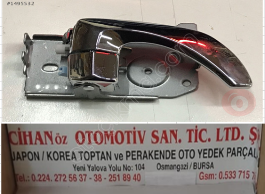 Orijinal Kia Sorento İç Sağ Kapı Kolu 2002 2006