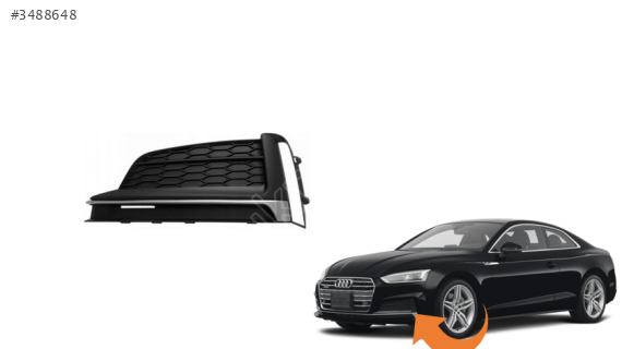 8W6807681F AUDI A5 2017> S LİNE QUATRO SOL SİS KAPAK