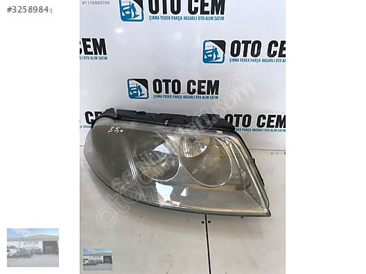 OTO CEMDEN ÇIKMA VW PASSAT B5,5 SAĞ FAR