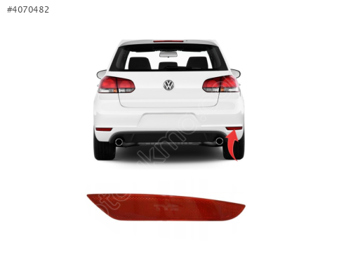 5K0945106A VW GOLF6 2009-2012 SAĞ ARKA TAMPON REFLEKTÖRÜ