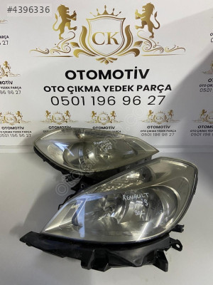 RENAULT CLİO 3 SAĞ-SOL FAR TAKIM ORJİNAL ÇIKMA
