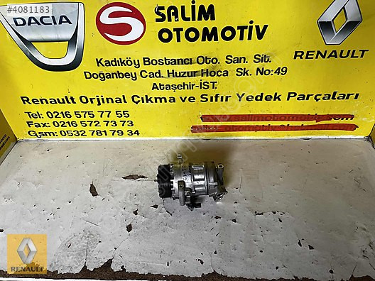926004423R RENAULT CLIO 1,0 SÖKME HATASIZ KLIMA KOMPRESÖRÜ VE Dİ