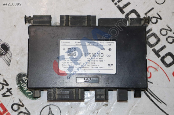 MERCEDES E SERİSİ SAĞ ÖN KOLTUK BEYNİ A1729007003