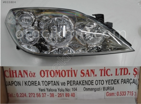 NISSAN PRIMERA MANUEL SAĞ FAR 2003 2007.,