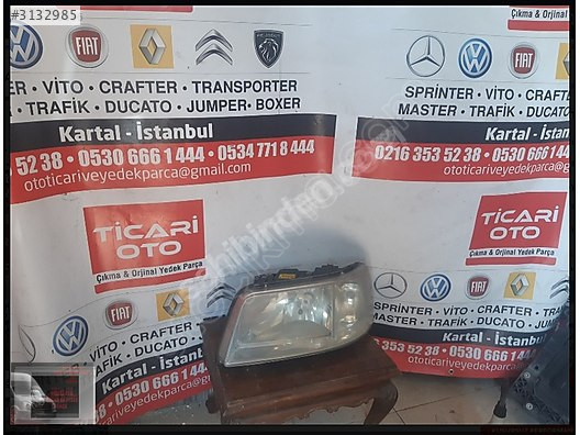 VOLKSWAGEN TRANSPORTER SOL ÖN FAR (TEMİZ)