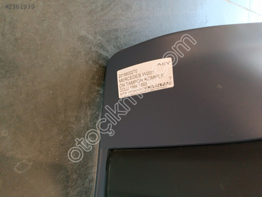 MERCEDES W201 ÖN TAMPON KOMPLE DOLU 1984 1993 2018800270 ASY