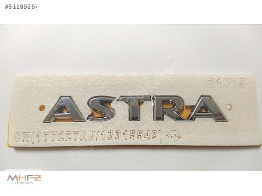 OPEL ASTRA J ARKA BAGAJ YAZI ARMA AMBLEM 1 SINIF KALITE