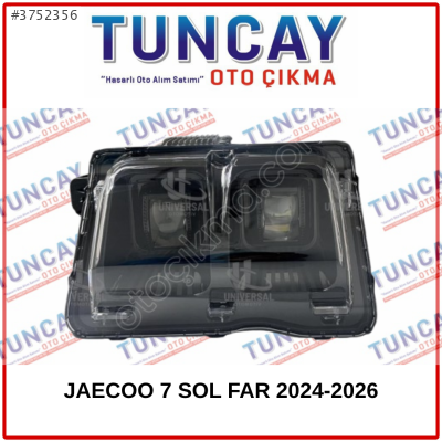 JAECOO 7 SOL FAR 2024-2026 YEDEK PARÇA