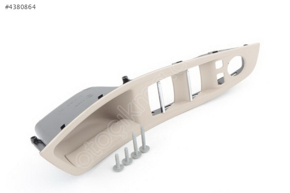 51417225879 BMW F10-F18 CAM DÜGME ÇERCEVESİ ÖN SOL (KREM)