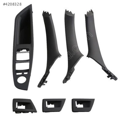 F10-F18 Kapı Tutamak Seti 7 Parça Katlanır Ayna Siyah 51417225873