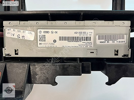 AUDI A4 RADYO KONROL ÜNİTESİ 4G1035053J