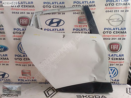 Renault Clio 4 sağ arka kapı hasarlı