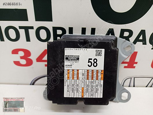 TOYOTA COROLLA AİRBAG BEYNİ ÇIKMA ORİJİNAL PARÇA 89170-02W80