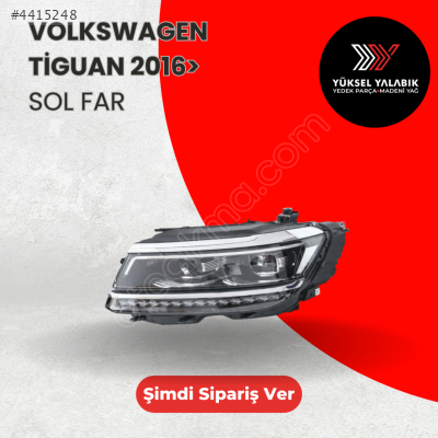 TİGUAN SOL FAR MERCEKLİ 16