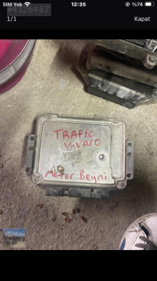 Renault trafic motor beyni