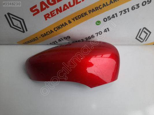 Clio 4 Captur Orijinal Çıkma Sağ Ayna Kapağı Kırmızı 963740425R