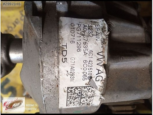 VOLKSWAGEN POLO DİREKSİYON KOLONU ELEKTRİKLİ ÇIKMA A0057535A