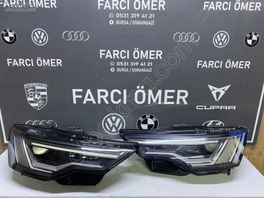 AUDİ A6 2019-  SAĞ-SOL TAKIM ÖN FAR ORJİNAL (DOLU)