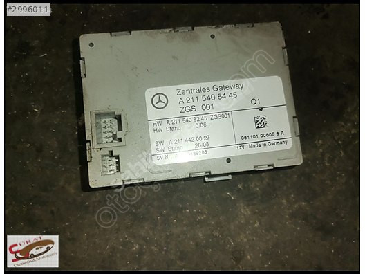 MERCEDES W211 W219 CLS AKÜ KONTROL MODÜLÜ ORİJİNAL ÇIKMA