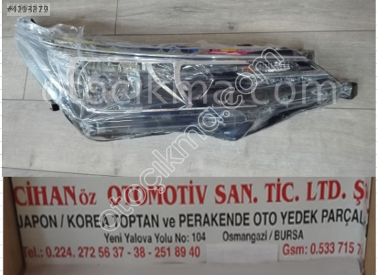 Toyota Corolla Ledli Far 2016 2018 -Sağ Sol-,.