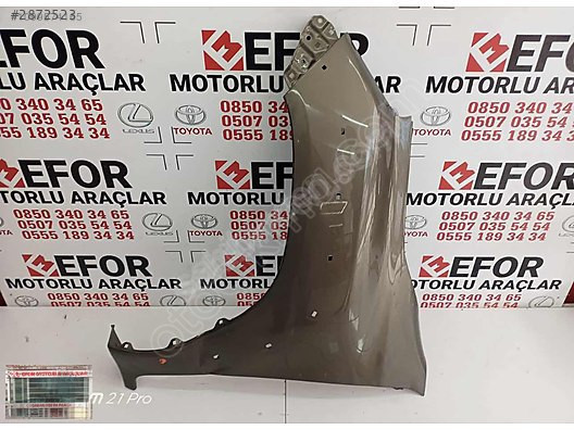 TOYOTA HİLUX SOL ÖN ÇAMURLUK ÇIKMA ORJİNAL YEDEK PARÇA 20-22