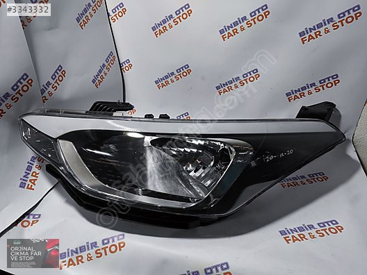 HYUNDAİ-İ20 FAR MOTORLU 16-18 İTAL SIFIR BİNBİR OTO FAR-STOP