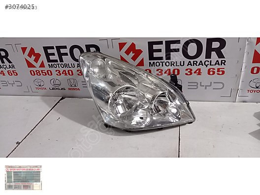 TOYOTA VERSO ORJİNAL ÇIKMA SAĞ ÖN FAR 04-07