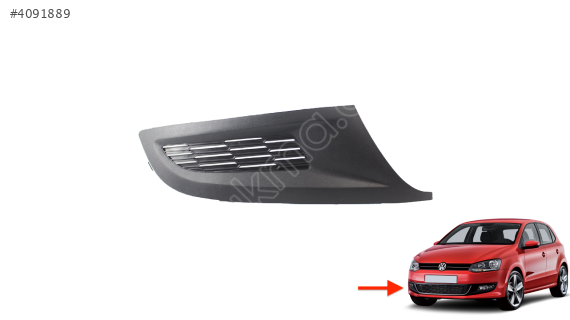 6R0853666C VW POLO 10-14 ÖN TAMPON SİS KAPAĞI SAĞ SİSSİZ