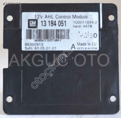 13184051/ 89390913/ 100011894-2/ KONTROL MODUÜLÜ GM VALEO AHL OPE