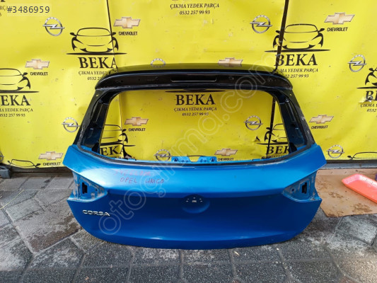 OPEL CORSA F BAGAJ KAPAĞI MAVİ AL TAK ÇIKMA ORJİNAL YEDEK PARÇA