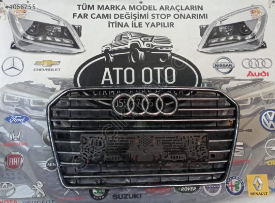 Audi A6 Ön Panjur Kromlu Parlak Siyah 2015-2018  orjinal cikma
