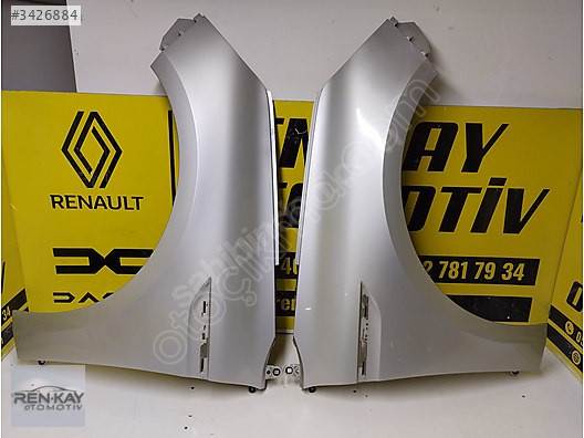 RENAULT MEGANE 4 SAĞ SOL ÖN ÇAMURLUK GRİ ORJ RENKAY OTO KOCAELİ