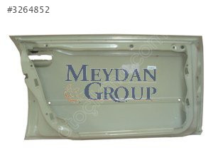 AUDI A6- 98/01; ÖN KAPI SOL DİREKSİZ VE ÇERÇEVESİZ (GRİ BO