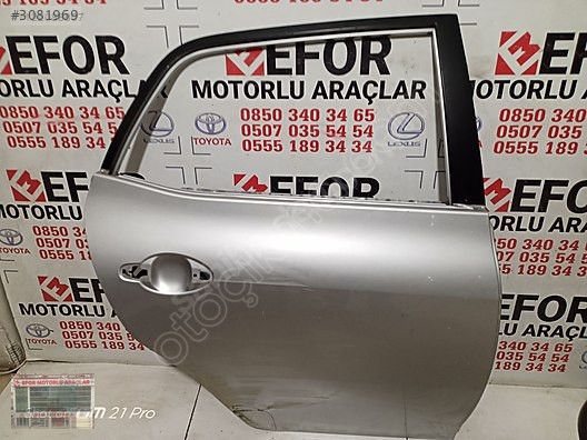TOYOTA AURİS SAĞ ARKA KAPI ÇIKMA ORİJİNAL PARÇA 2007-2012