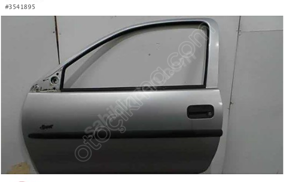 OPEL CORSA B SOL KAPI TEK KAPI COUPE COMBO 2.EL ORJ GRİ AŞAĞIDA