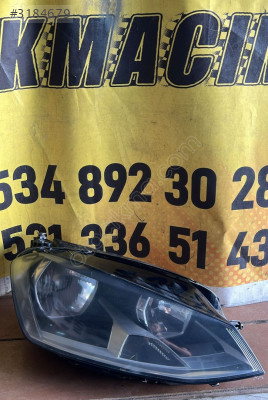 VW Golf 7 Sağ Ön Far Parçası 5G1941006 - Oto Çıkma Parçala