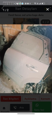 Ford focus sol ön ve arka kapılar