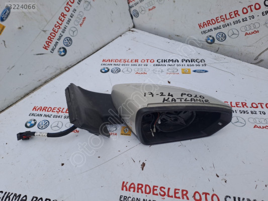 Volksvagen Polo sağ dış dikiz aynası (elektrikli katlanır)