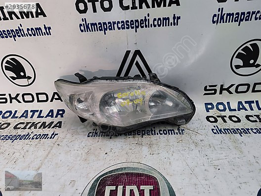 Toyota Corolla ön sağ far orijinal