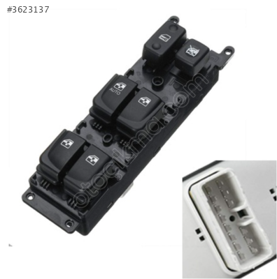 DÜĞME CAM KALDIRMA ÖN SOL HYUNDAI SONATA 06-08 93570-3K310 DÖRTLÜ