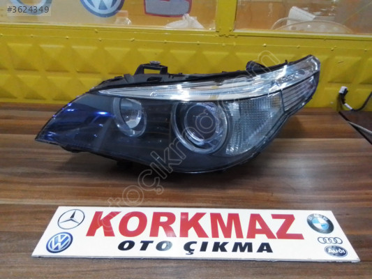 BMW 5 SERİSİ E60 KASA SOL ÖN FAR MAKYAJSIZ XENON