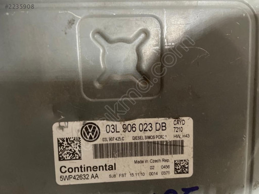 VOLKSVAGEN CADDY 1.6 MOTOR BEYNİ ÇIKMA 03L 906 023 DB