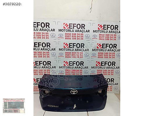 TOYOTA COROLLA BAGAJ KAPAĞI ÇIKMA ORJİNAL YEDEK PARÇA 19-24