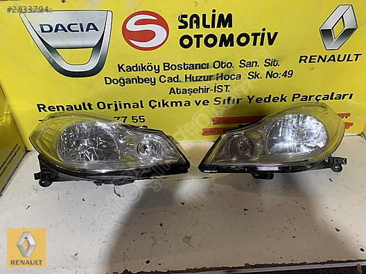 2011 Renault Symbol Thalia Sağ Sol Far Yedek Parça Sıfır
