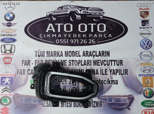 VOLKSWAGEN TROC ORJİNAL ÇIKMA SAĞ SİS FARI