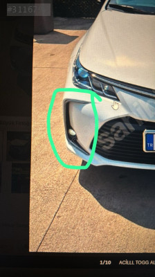 Toyota Corolla sis farı çerçevesi dış çerçevesi nikalajli