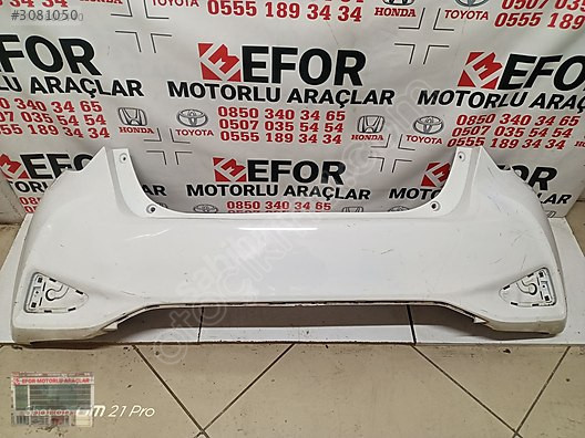 TOYOTA YARİS ARKA TAMPON ÇIKMA ORİJİNAL PARÇA 2017-2019