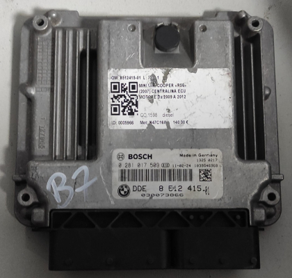 MİNİ COOPER 1.6 MOTOR BEYNİ EDC17C50 DDE8512415 0281017509